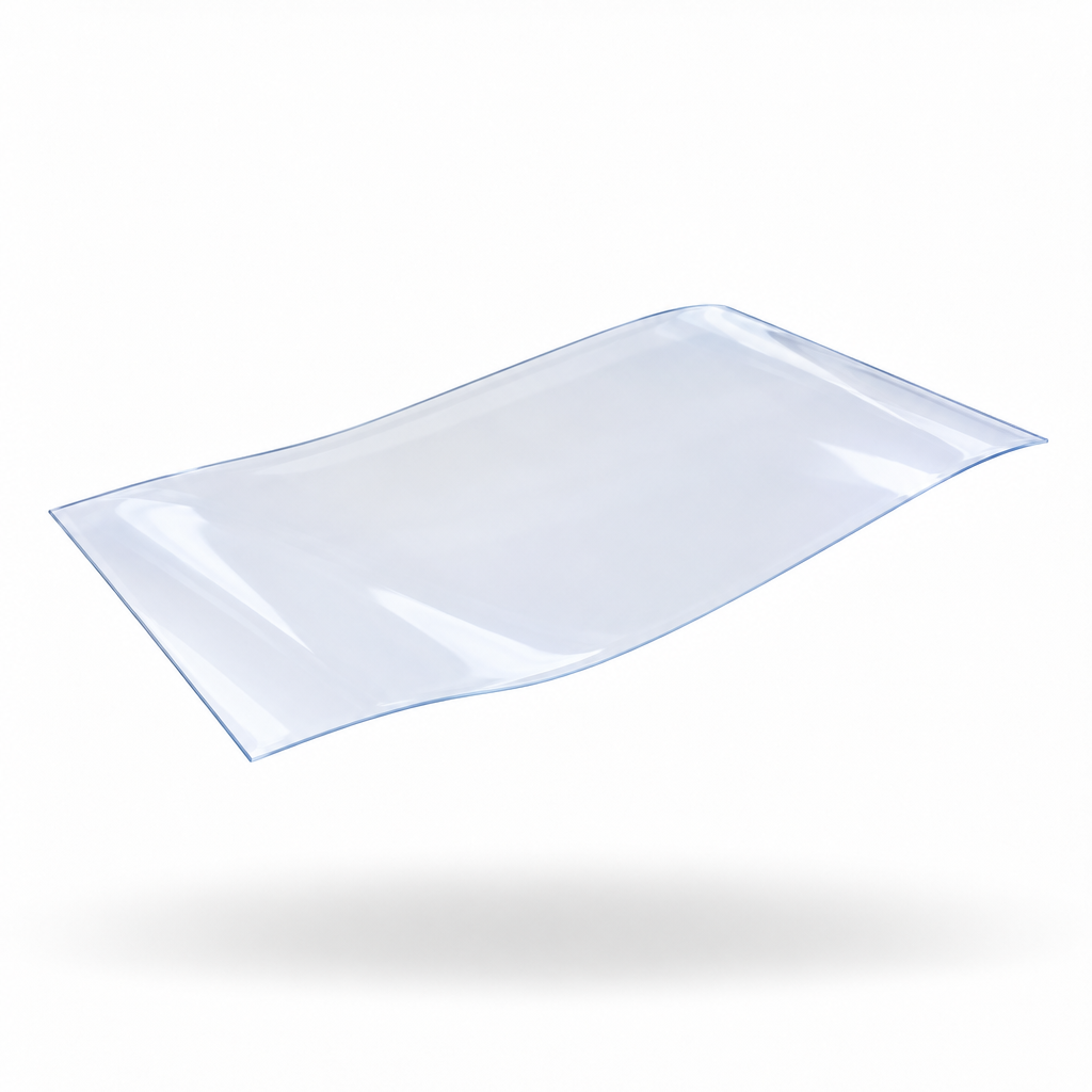 Chapa de PVC Transparente Cristal 120 x 62 cm x 0,25 mm