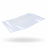 Chapa de PVC Transparente Cristal 120 x 62 cm x 0,25 mm