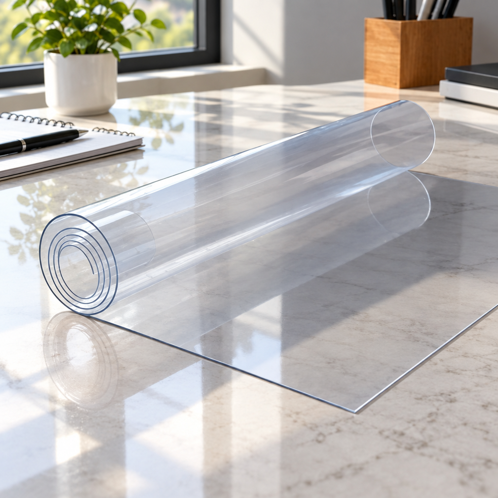 Chapa de PVC Transparente Cristal 120 x 62 cm x 0,25 mm