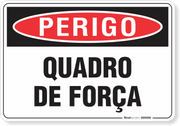Placa Perigo Quadro De Força