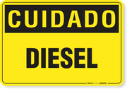 Placa Cuidado Diesel