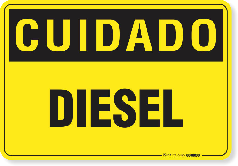Placa Cuidado Diesel