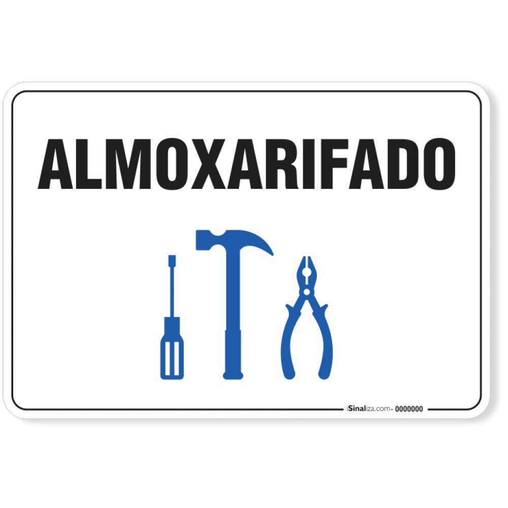 Placa Organização Almoxarifado