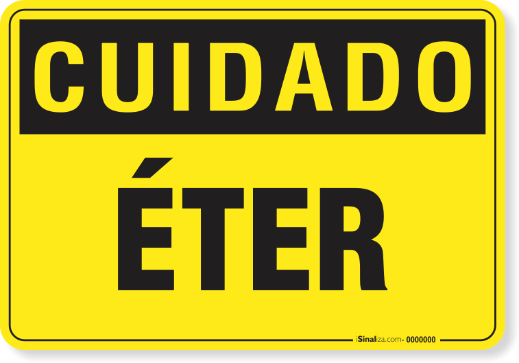 Placa Cuidado  Éter