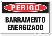 Placa Perigo Barramento Energizado