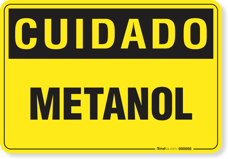 Placa Cuidado  Metanol