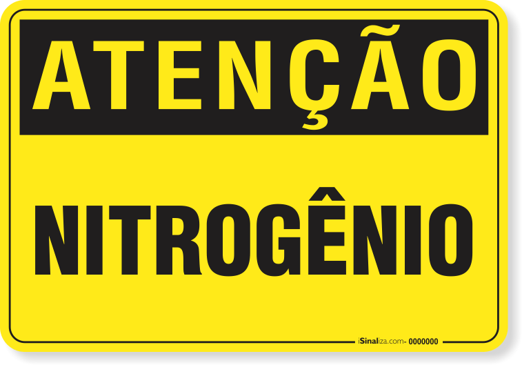 Placa Atenção Nitrogênio