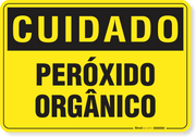 Placa Cuidado  Peróxido Orgânico