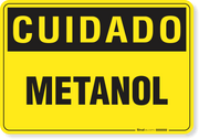 Placa Cuidado  Metanol