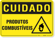 Placa Cuidado  Produtos Combustíveis