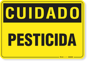 Placa Cuidado  Pesticida