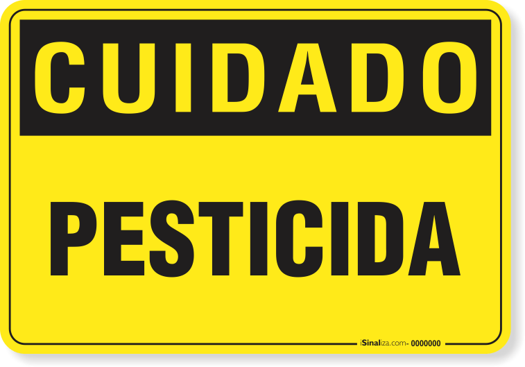 Placa Cuidado  Pesticida