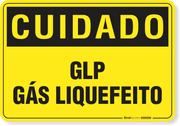 Placa Cuidado  Glp Gás Liquefeito