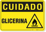 Placa Cuidado  Glicerina