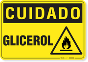 Placa Cuidado  Glicerol