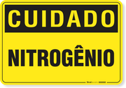 Placa Cuidado  Nitrogênio
