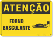 Placa de Atenção - Forno Basculante