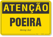 Placa de Atenção - Poeira