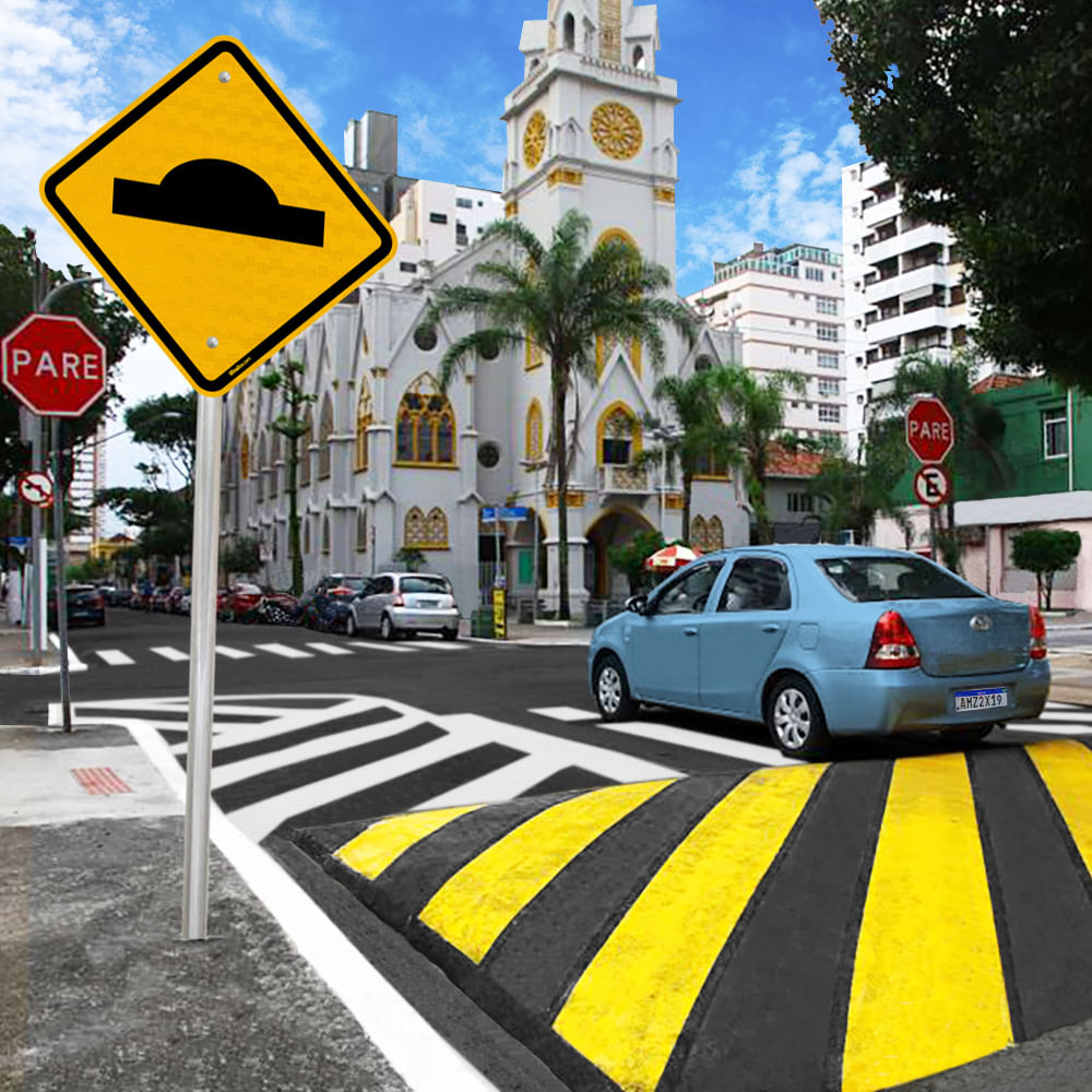 Placa Lombada (Saliência ou Lombada) A-18