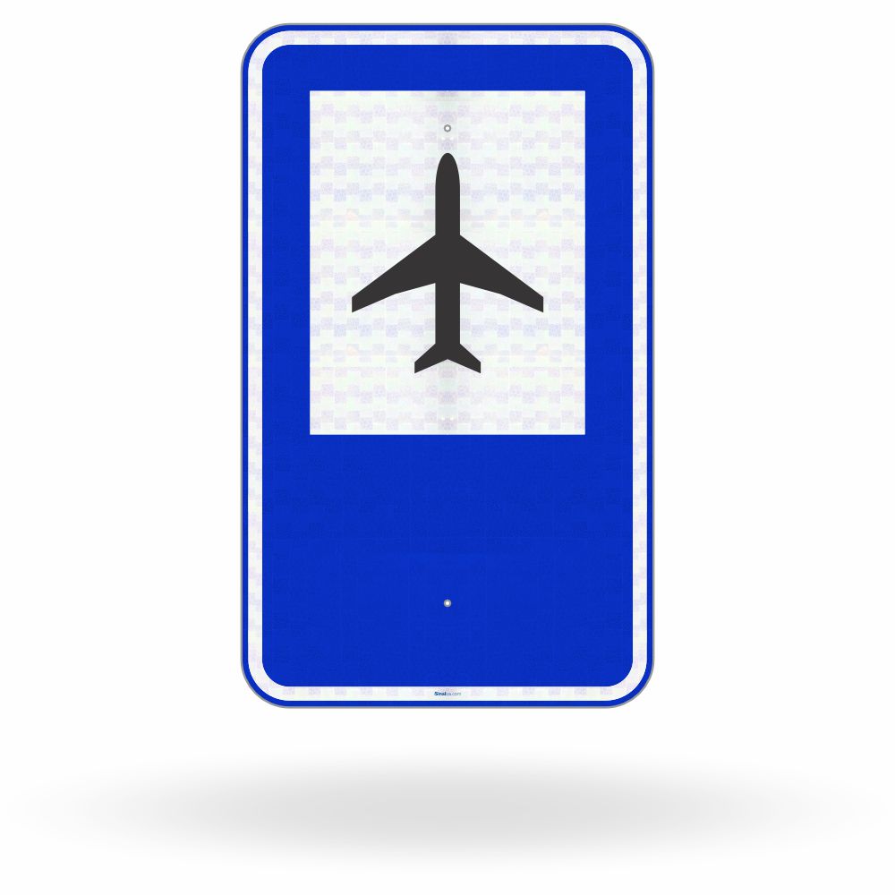 Placa de Sinalização de Serviço Auxiliar SAU-21 - Aeroporto