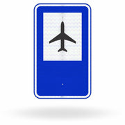 Placa de Sinalização de Serviço Auxiliar SAU-21 - Aeroporto