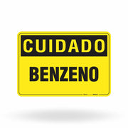 Placa Cuidado - Benzeno