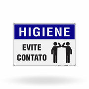 Placa Higiene - Evite Contato