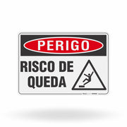 Placa Perigo - Risco De Queda