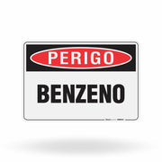 Placa Perigo - Benzeno