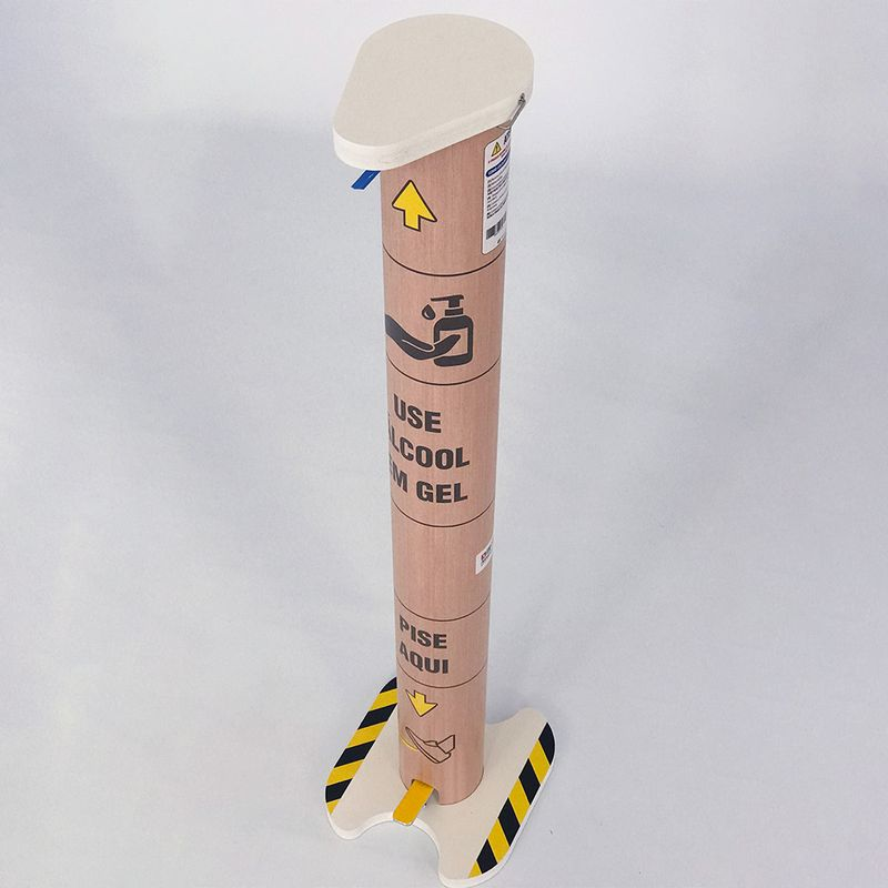 Totem Álcool Gel 1 Litro Compacto Modelo Comercial