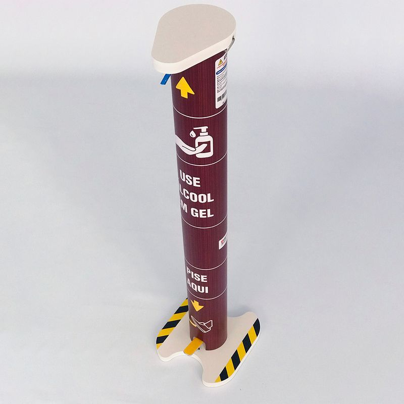 Totem Álcool Gel 1 Litro Compacto Modelo Comercial