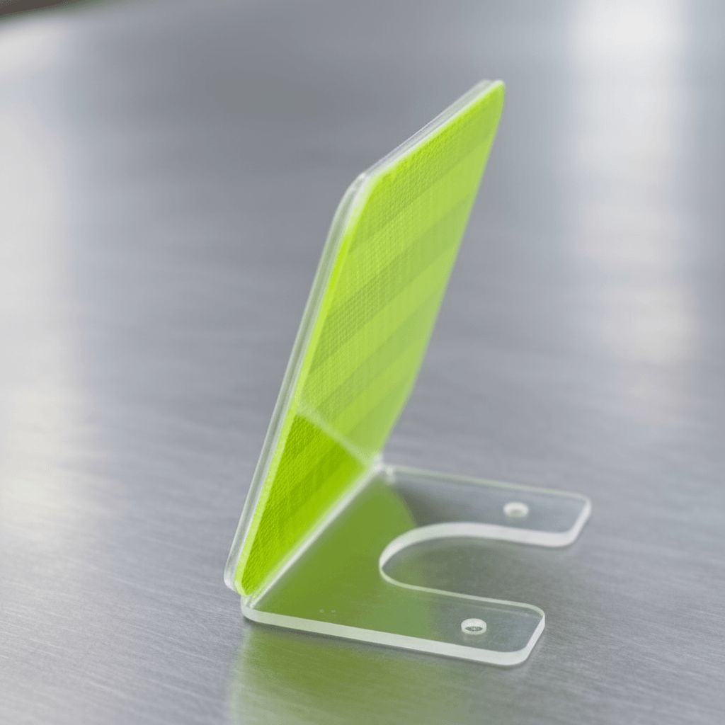 Delineador Sinalizador Refletivo para Defensa Metálica - Policarbonato 2mm