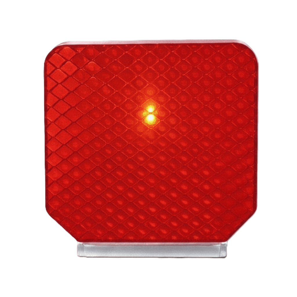 Delineador Sinalizador Refletivo para Defensa Metálica - Policarbonato 2mm