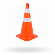 Cone de Sinalização - Laranja e Branco