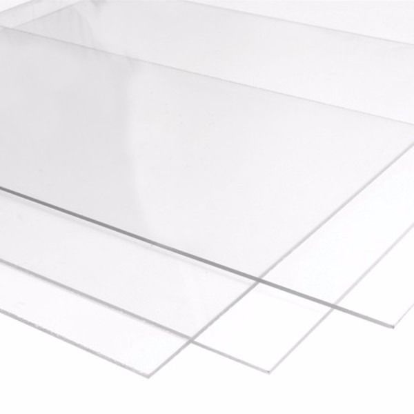 Chapa de Acrílico Transparente Cristal 100x50 cm - 2mm